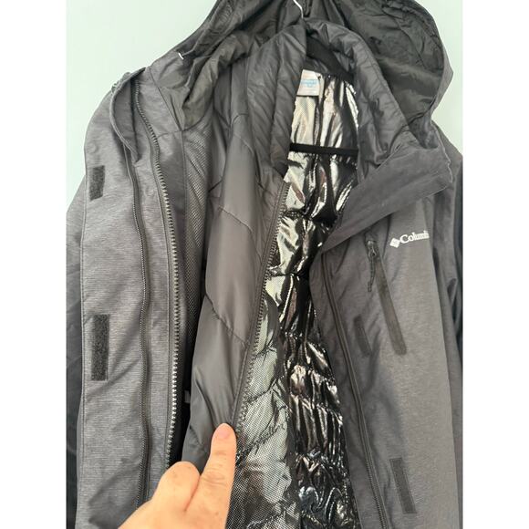 Columbia Interchange Omni-Tech 3-in-1 Jacket – Charcoal Gray – Size 3X Mens VGUC - Picture 3 of 9